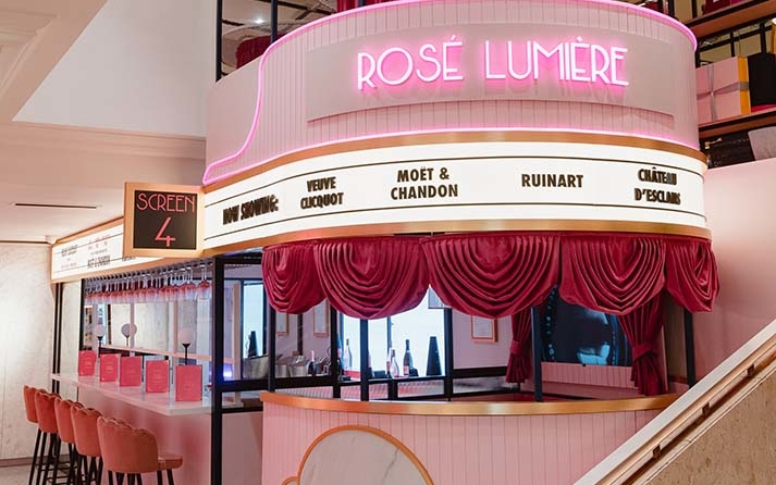 Rosé Lumiere at Selfridges, one of the best bars in London