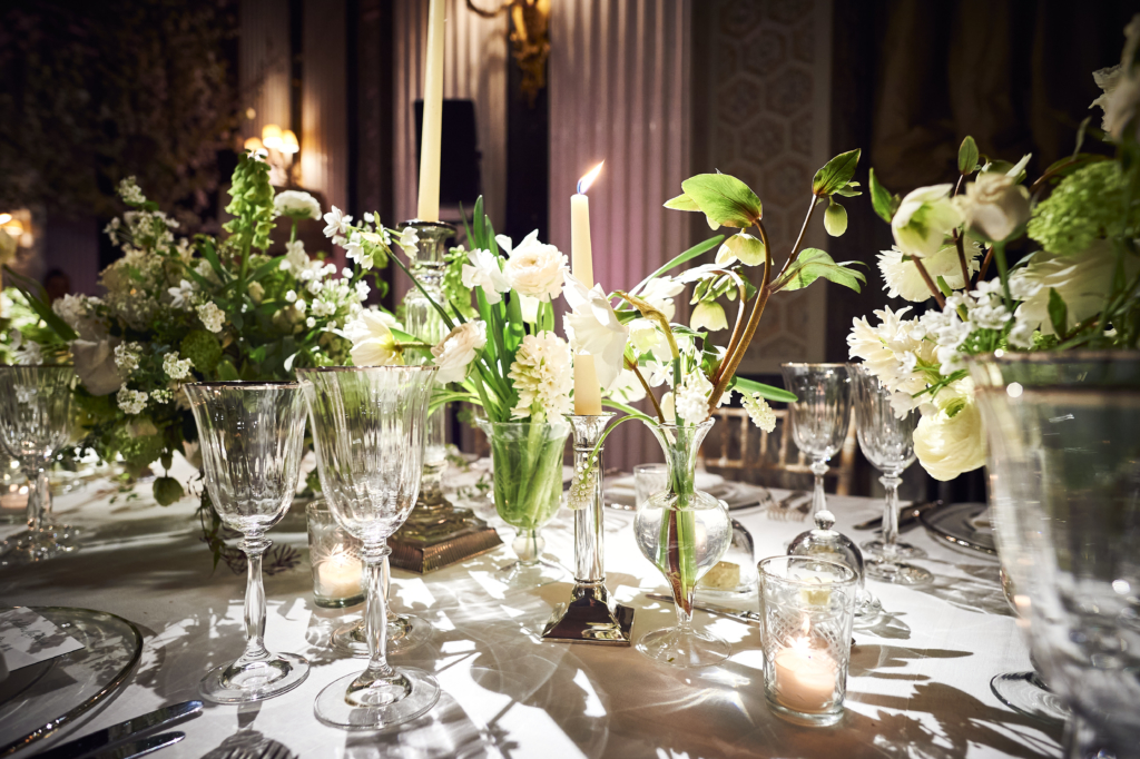 Wedding table scape