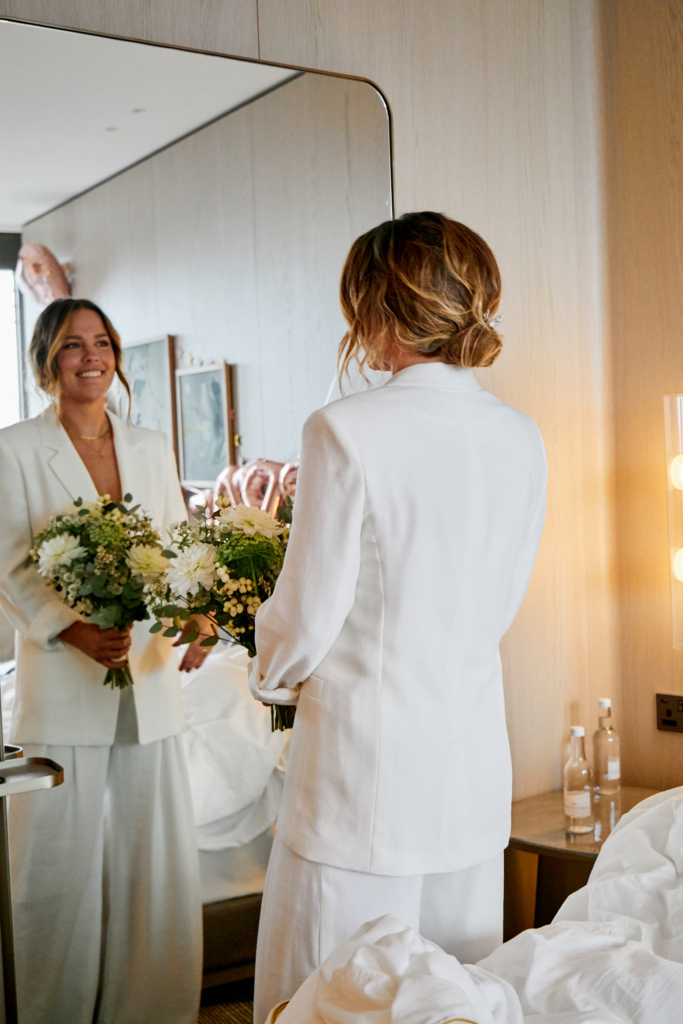 Chic intimate wedding preparation