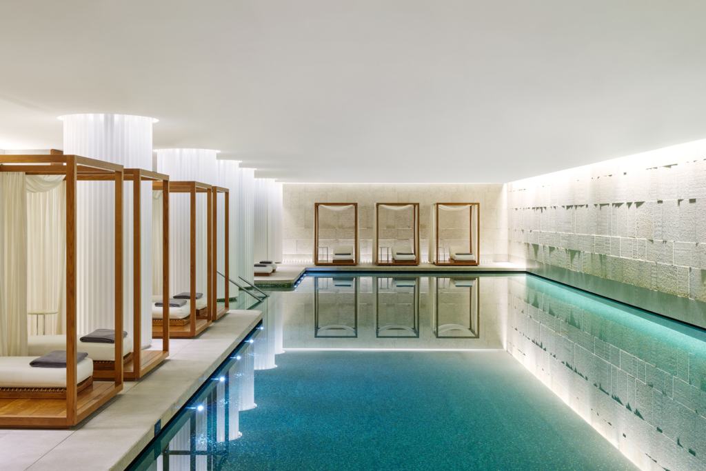 Pool Behind at Bulgari Hotel London