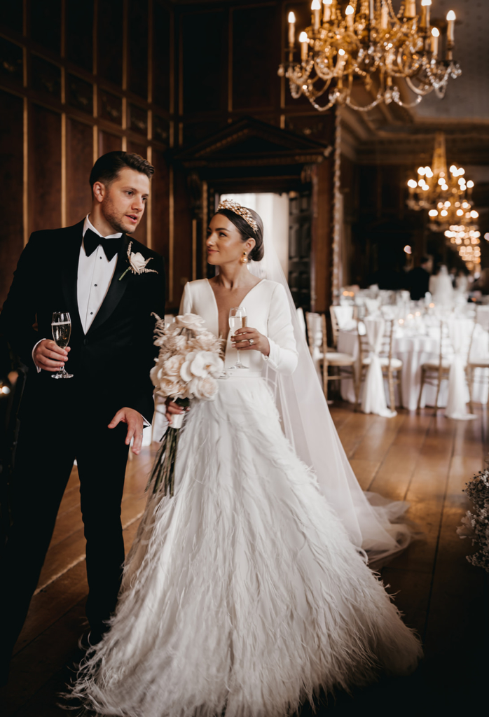 A Glamorous Wedding In A Grand Manor House