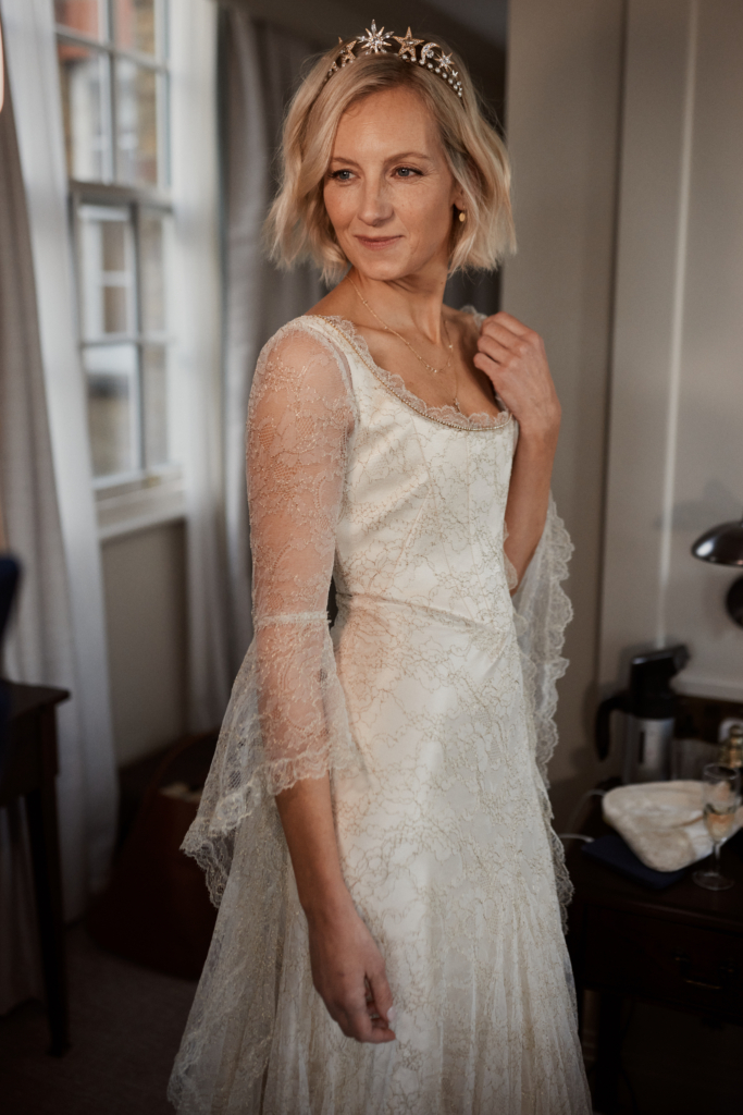 Long sleeve wedding dress