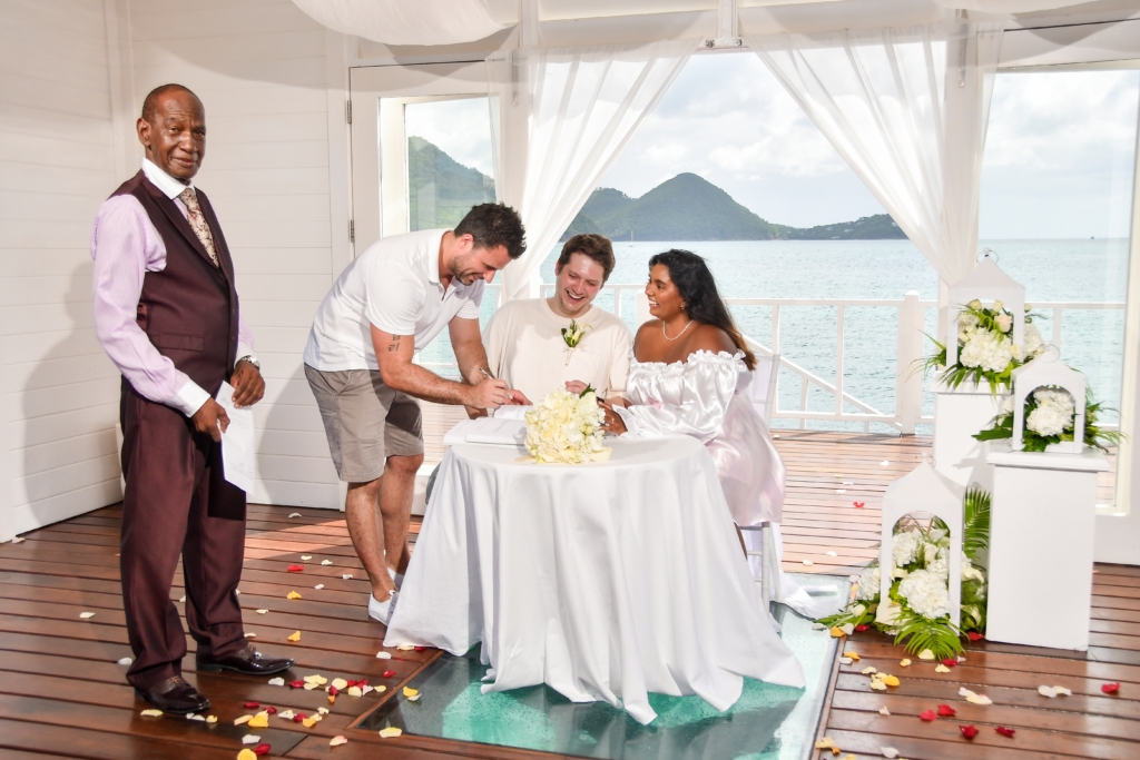 An Elopement At Sandals Grande St Lucian