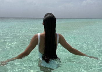 The Wedding Edition's Hair & Style Editor, Anisa Sojka, at Joali Maldives