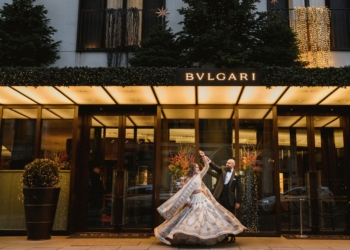 Inside: A Sparkling Winter Wedding At Bulgari Hotel London