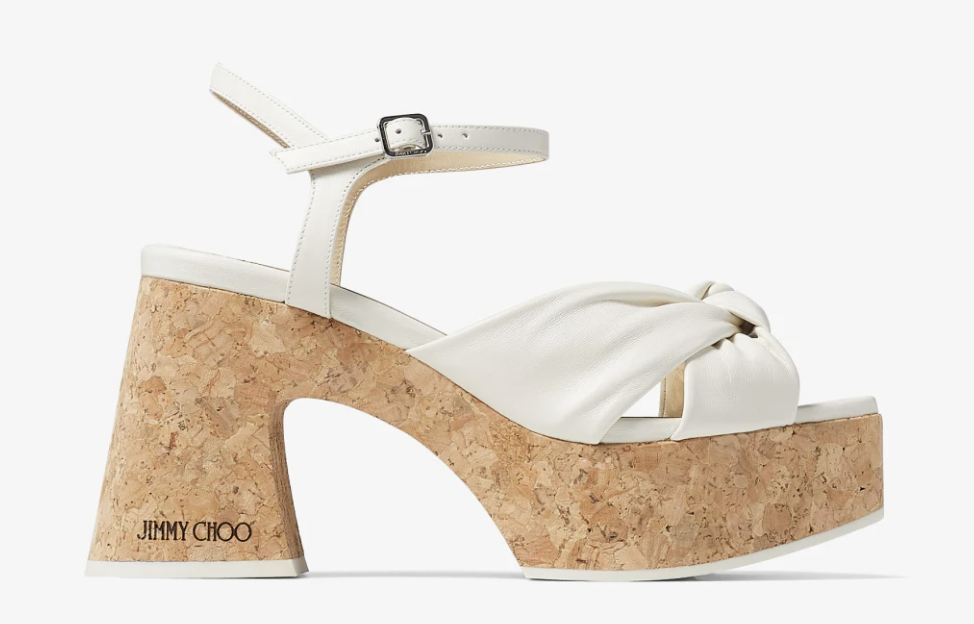 Jimmy Choo wedding shoes Heloise wedge 95 