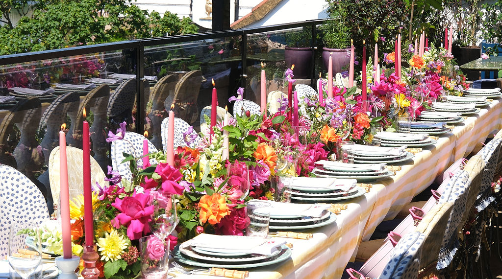 Inside: An Exuberant Riverside Luncheon, Celebrating The World In Colour With Estée Lauder