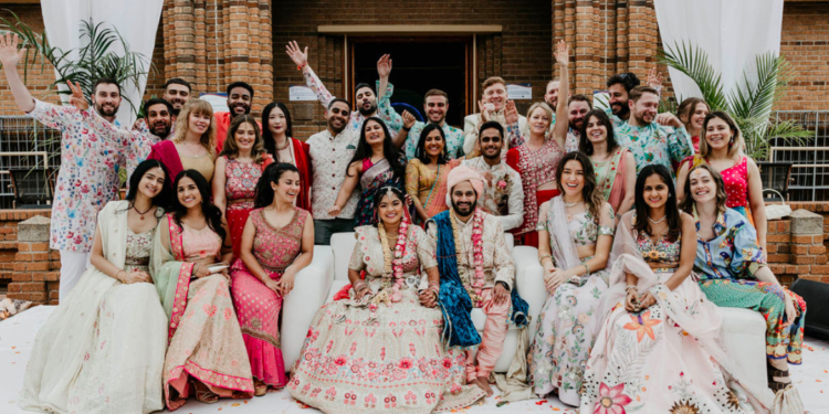 Inside: A Colour Drenched Temple Wedding