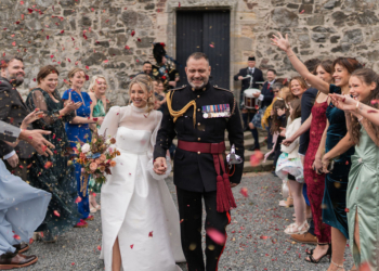 Inside: A Scottish Castle Wedding at Neidpath Filled With Family, Kilts and Candlelight